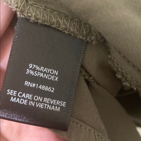 Torrid Olive Green Button-Up Shirt Dress  Size 3x - Picture 5 of 5